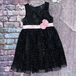 Zunie Black Pink Girls Party Holiday Occasion Dress Size 6